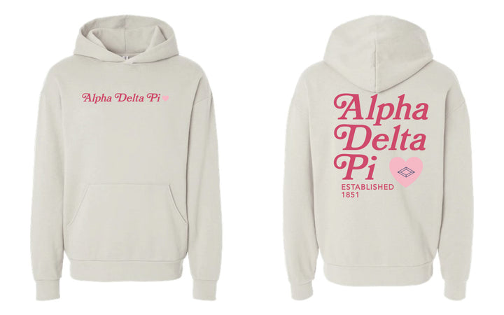 Heart Sorority Ivory Hoodie