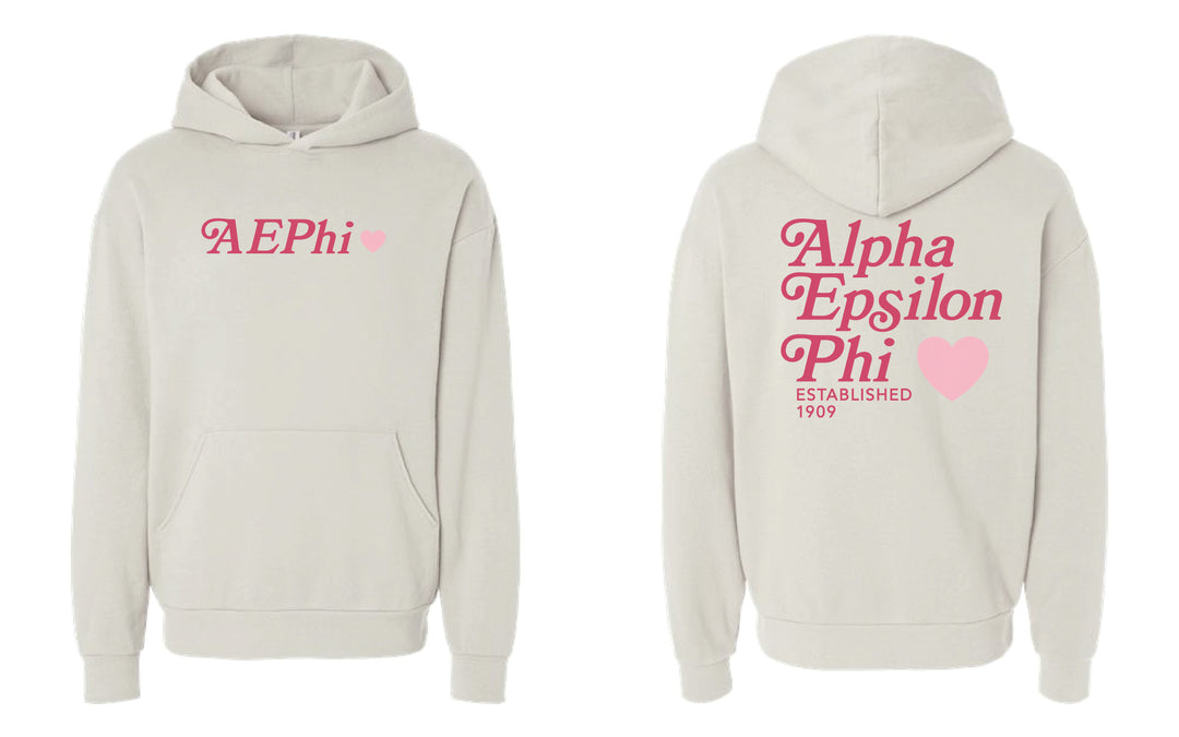 Heart Sorority Ivory Hoodie