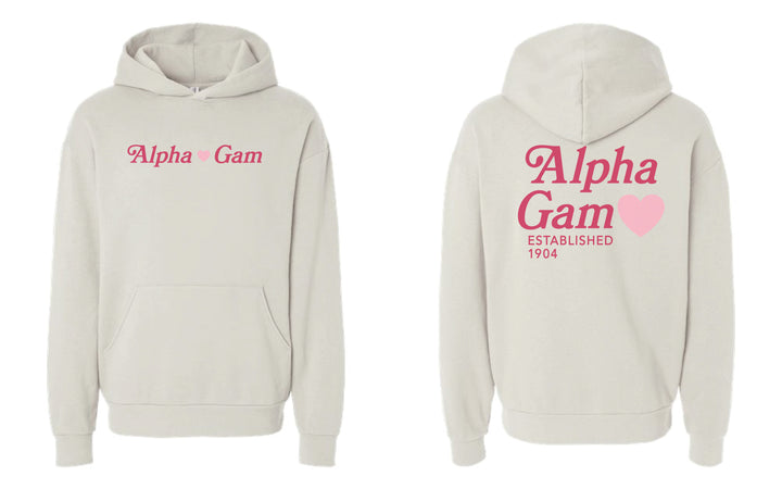 Heart Sorority Ivory Hoodie - 2XL - 3XL