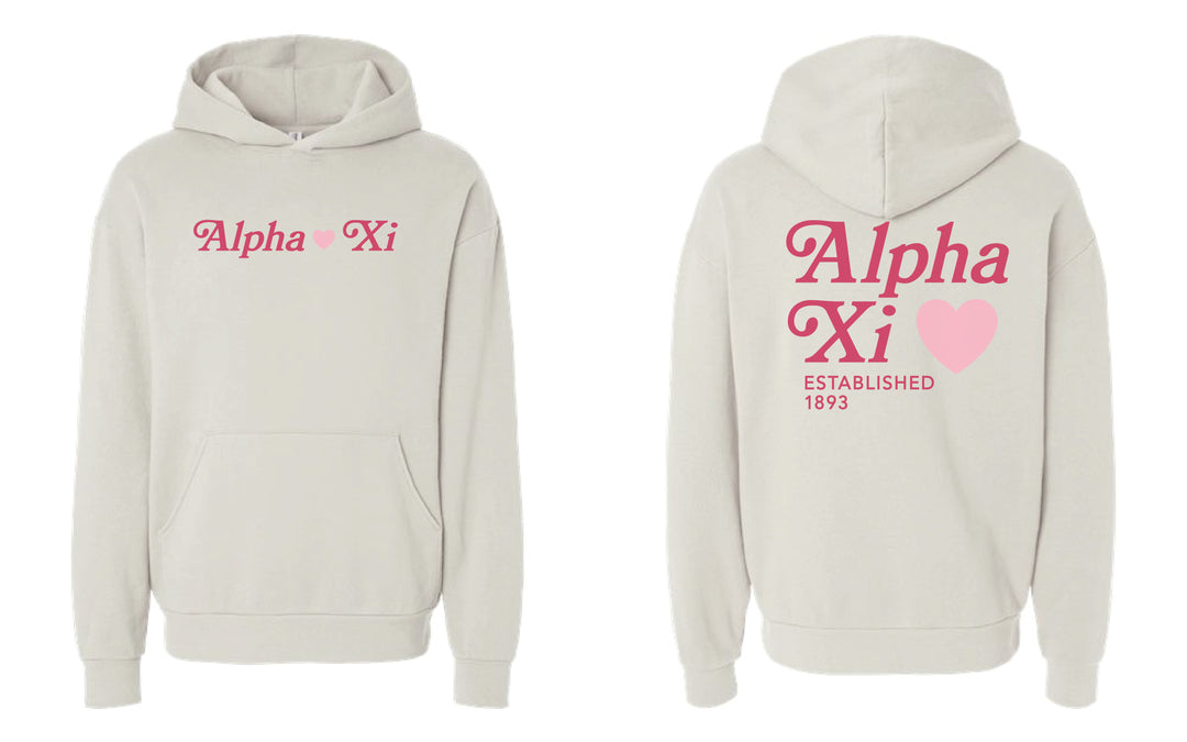 Heart Sorority Ivory Hoodie