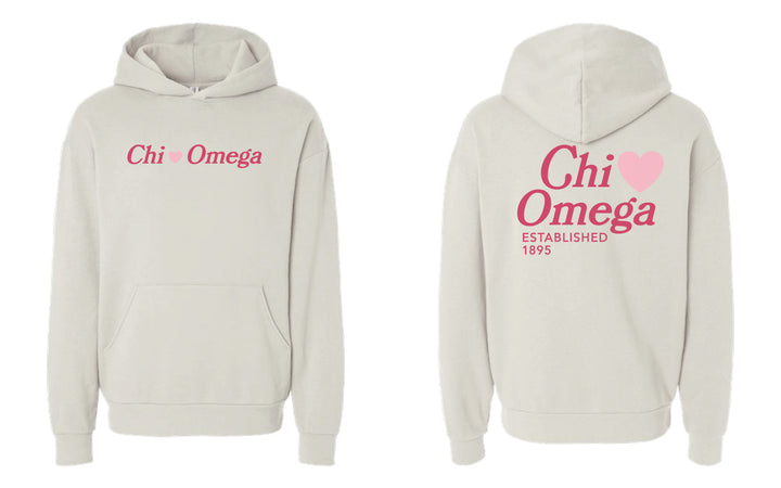 Heart Sorority Ivory Hoodie