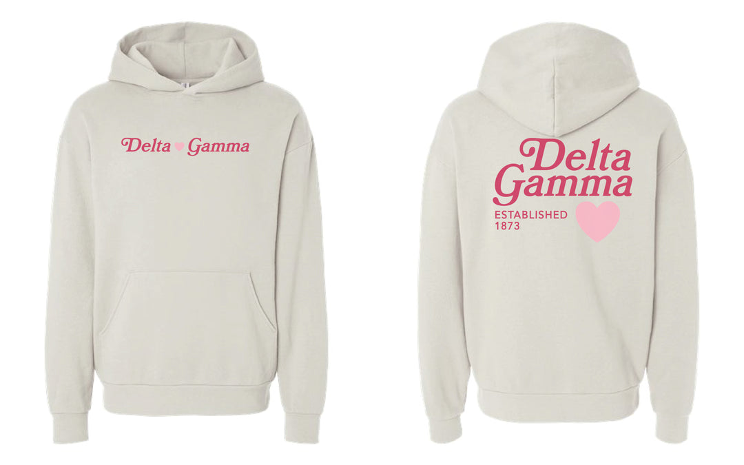 Heart Sorority Ivory Hoodie