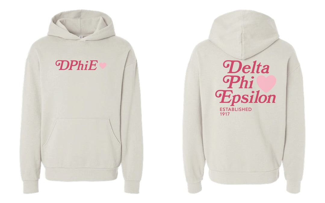 Heart Sorority Ivory Hoodie