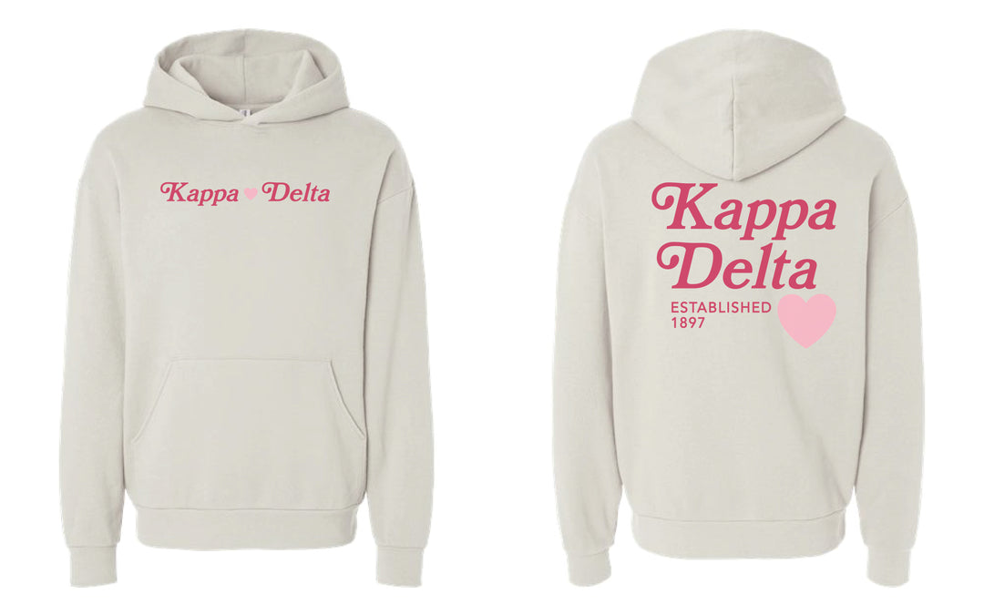 Heart Sorority Ivory Hoodie