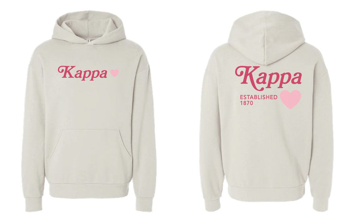 Heart Sorority Ivory Hoodie