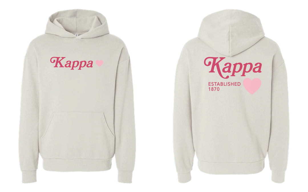 Heart Sorority Ivory Hoodie - 2XL - 3XL