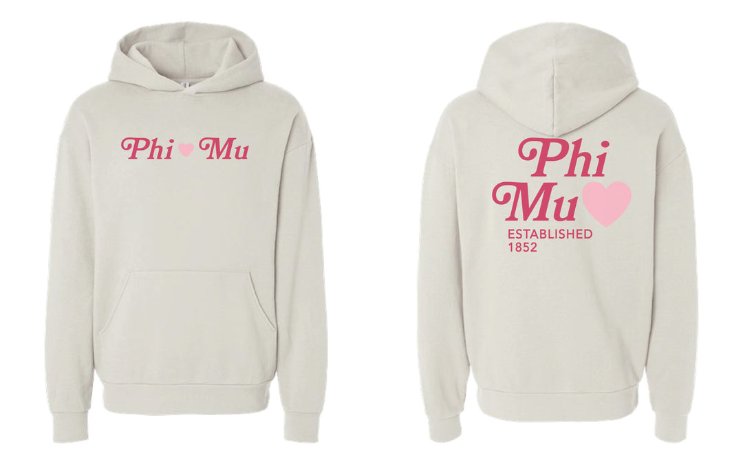 Heart Sorority Ivory Hoodie