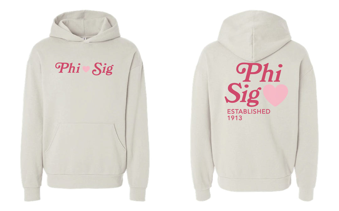 Heart Sorority Ivory Hoodie