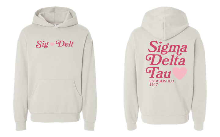 Heart Sorority Ivory Hoodie