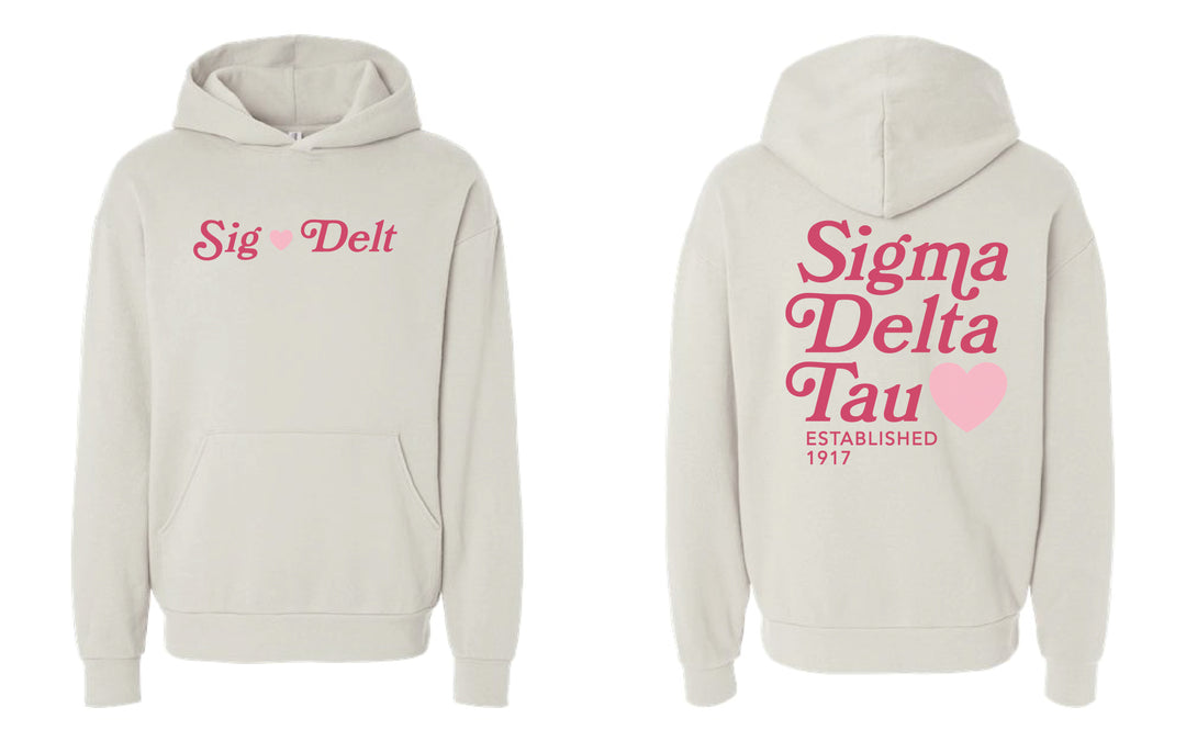 Heart Sorority Ivory Hoodie - 2XL - 3XL