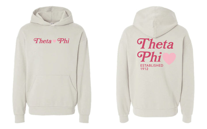 Heart Sorority Ivory Hoodie