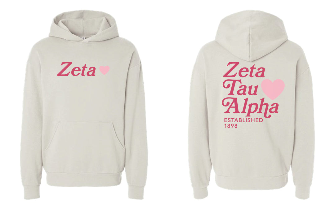 Heart Sorority Ivory Hoodie