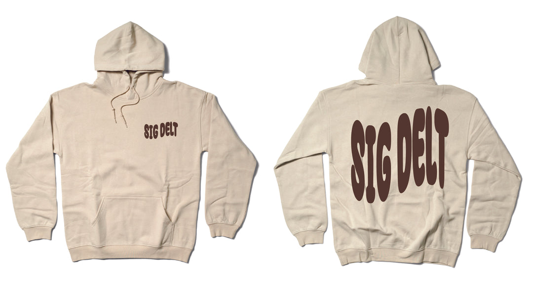 Wavy Tone On Tone Sorority Hoodie