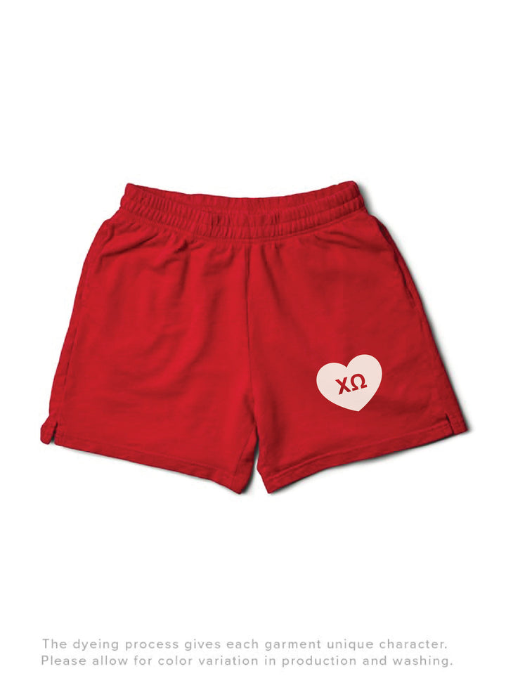 We Met For A Reason Red Sorority Light Weight Shorts - 2XL