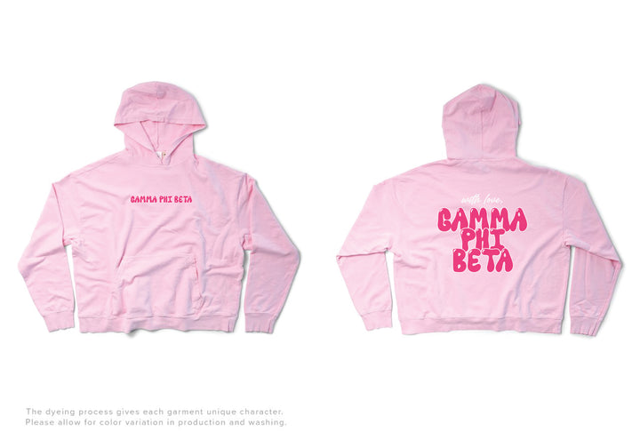 With Love Sorority Light Weight Bubblegum Hoodie - 2XL