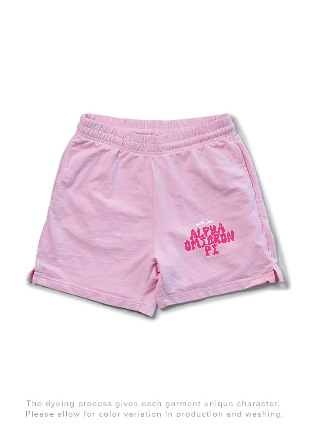 With Love Sorority Light Weight Bubblegum Shorts - 2XL