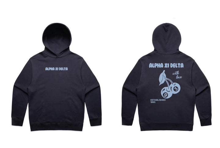 With Love Cherry Heavy Weight Sorority Hoodie