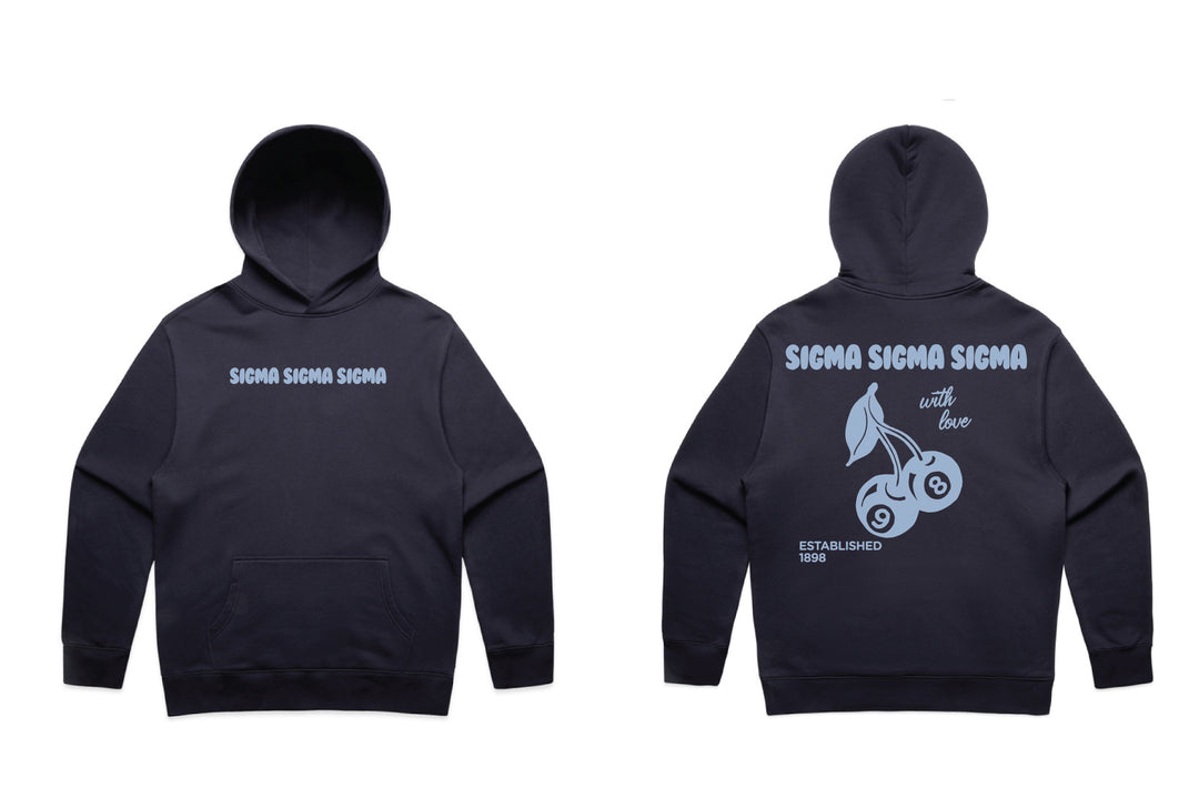 With Love Cherry Heavy Weight Sorority Hoodie