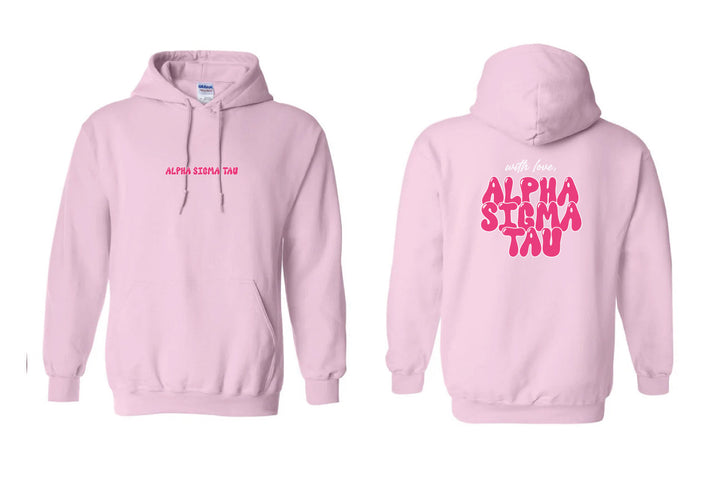 With Love Light Pink Sorority Hoodie