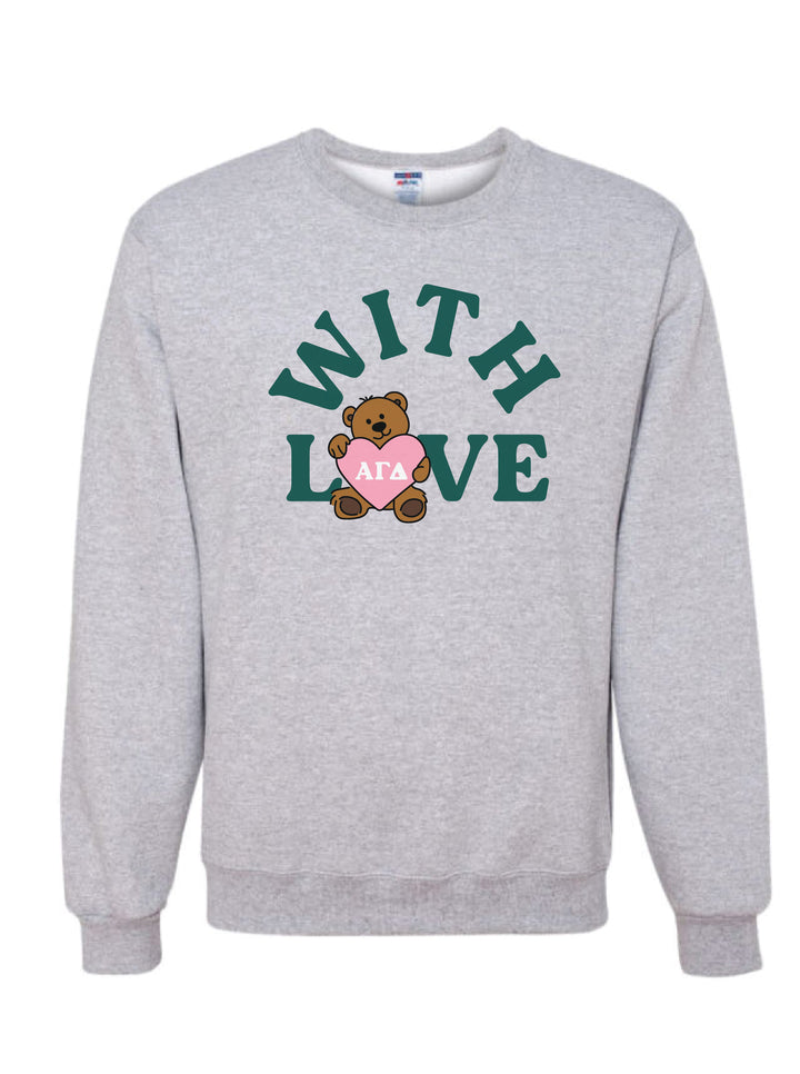 With Love Teddy Sorority Matching Set Crewneck