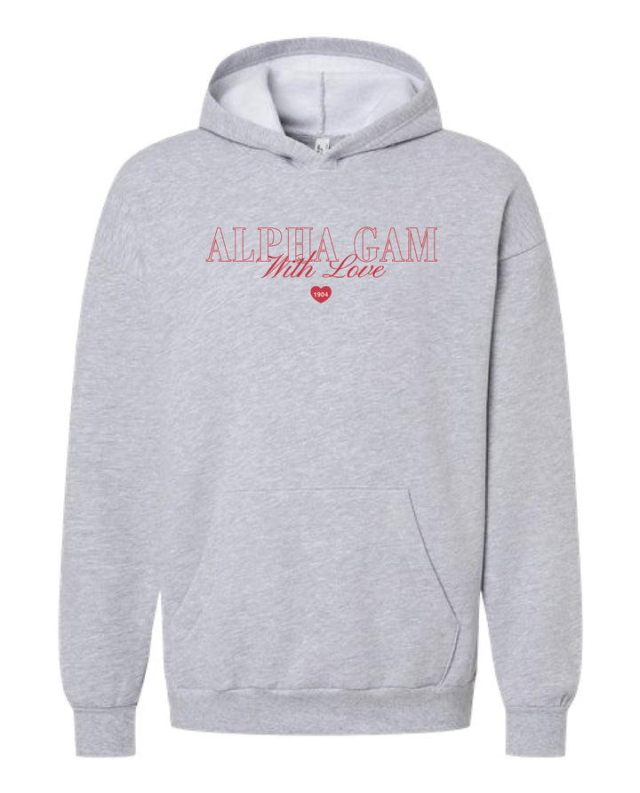 With Love Embroidered Sorority Hoodie