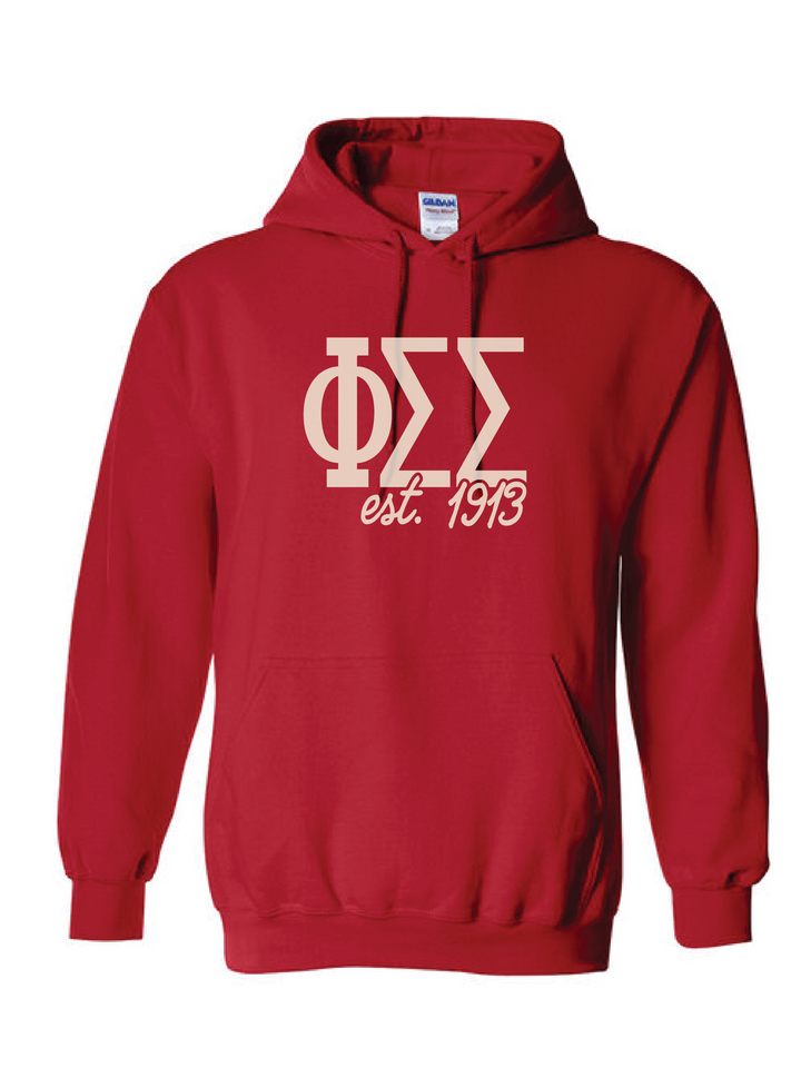 Bold Red Sorority Hoodie