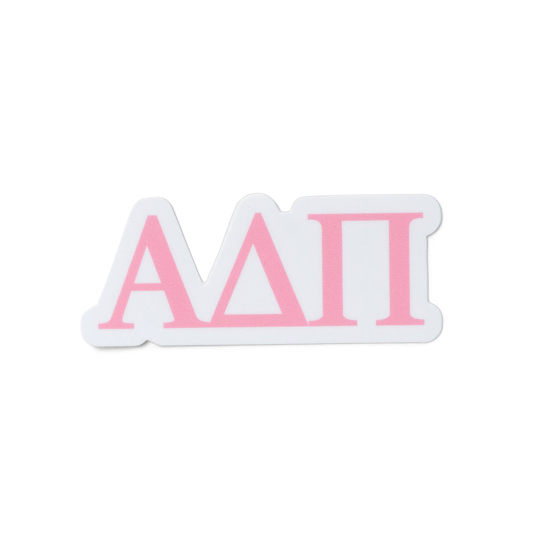 Pink Greek Letter Sorority Sticker