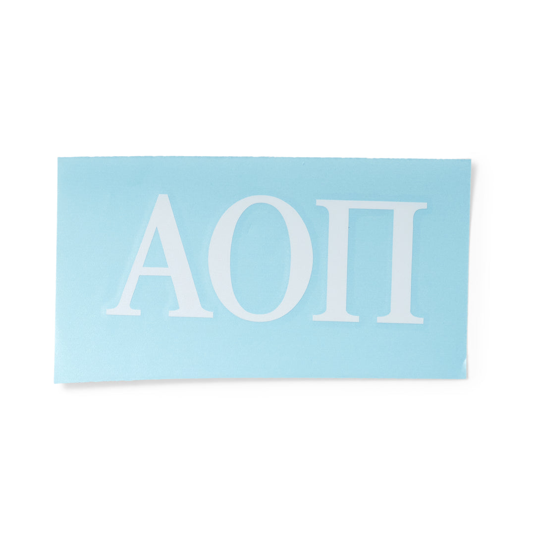 Sorority Car Decal