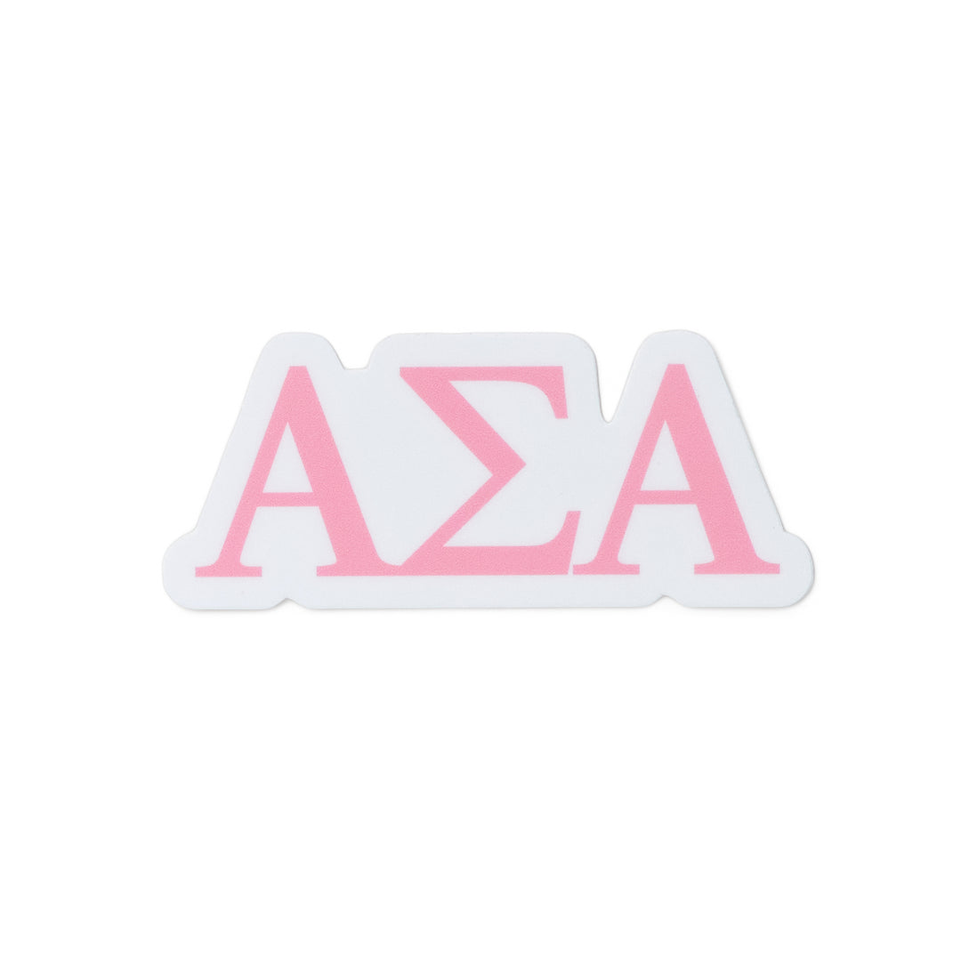 Pink Greek Letter Sorority Sticker