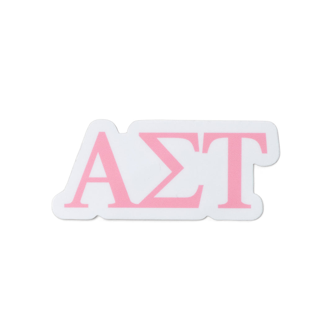 Pink Greek Letter Sorority Sticker