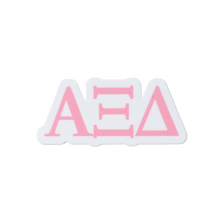 Pink Greek Letter Sorority Sticker