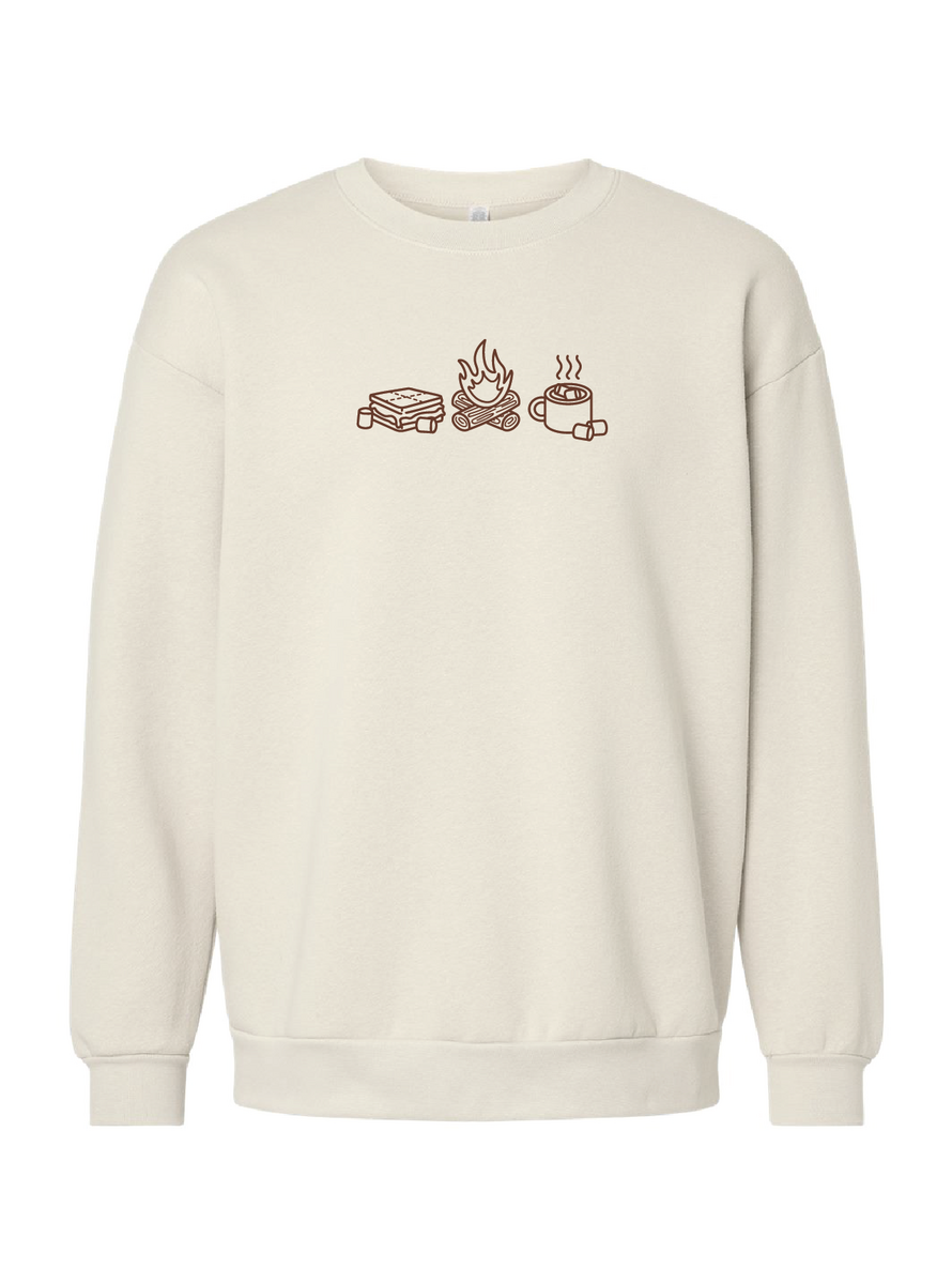 Campfire Embroidered Crewneck