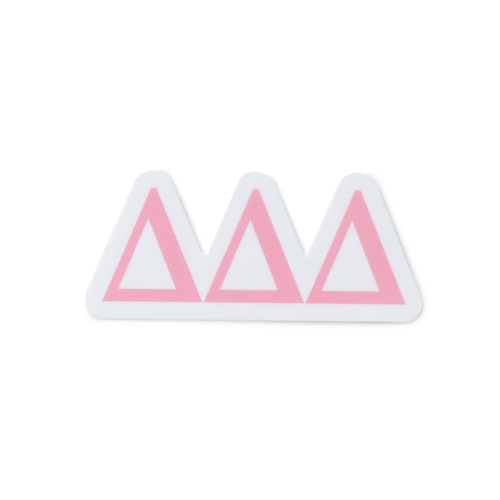 Pink Greek Letter Sorority Sticker