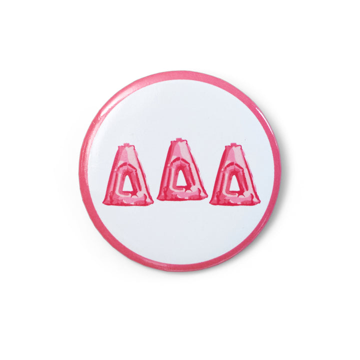 Balloon Greek Letters Sorority Button