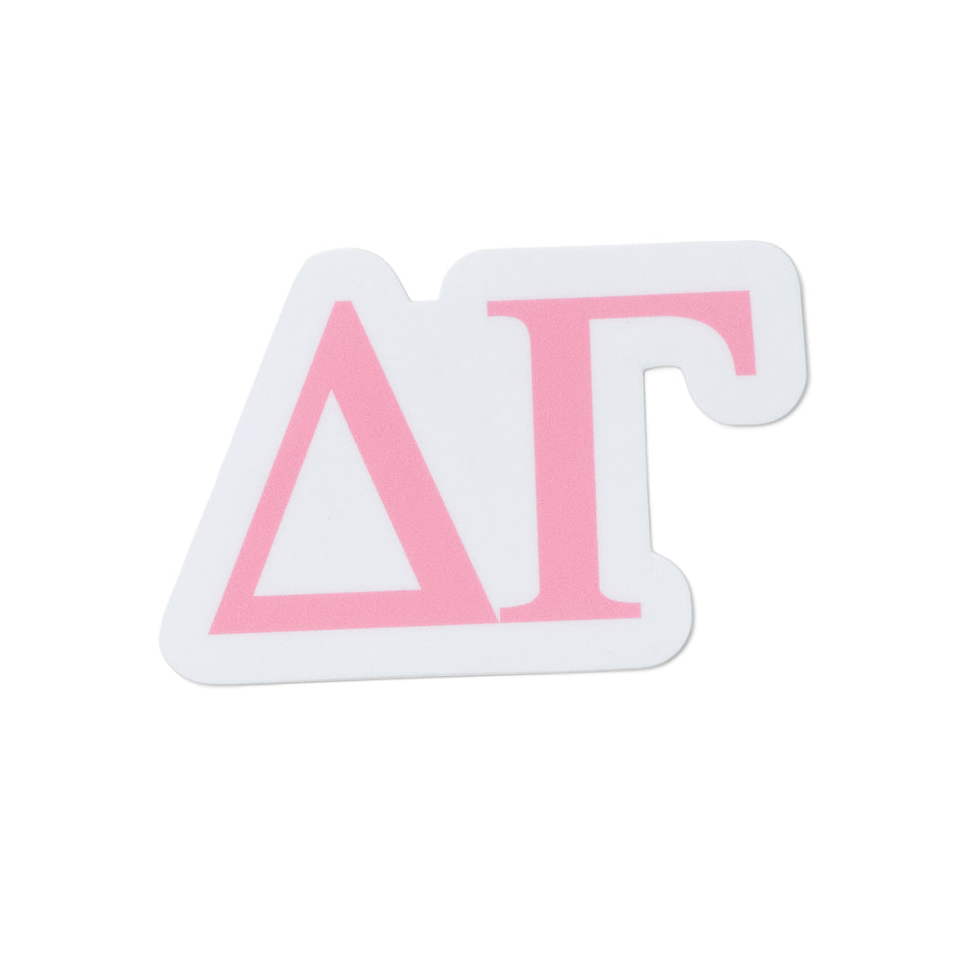 Pink Greek Letter Sorority Sticker