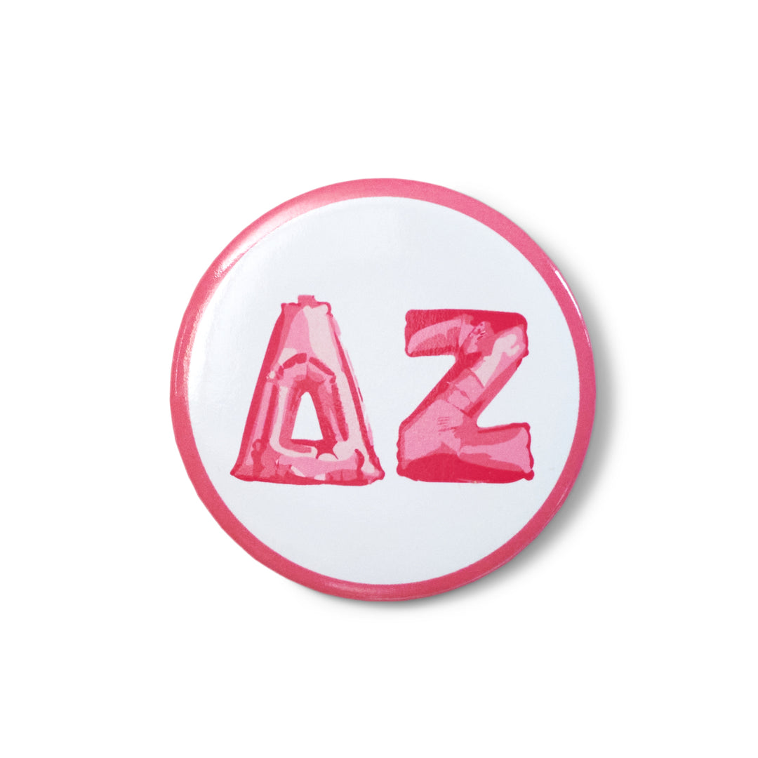 Balloon Greek Letters Sorority Button