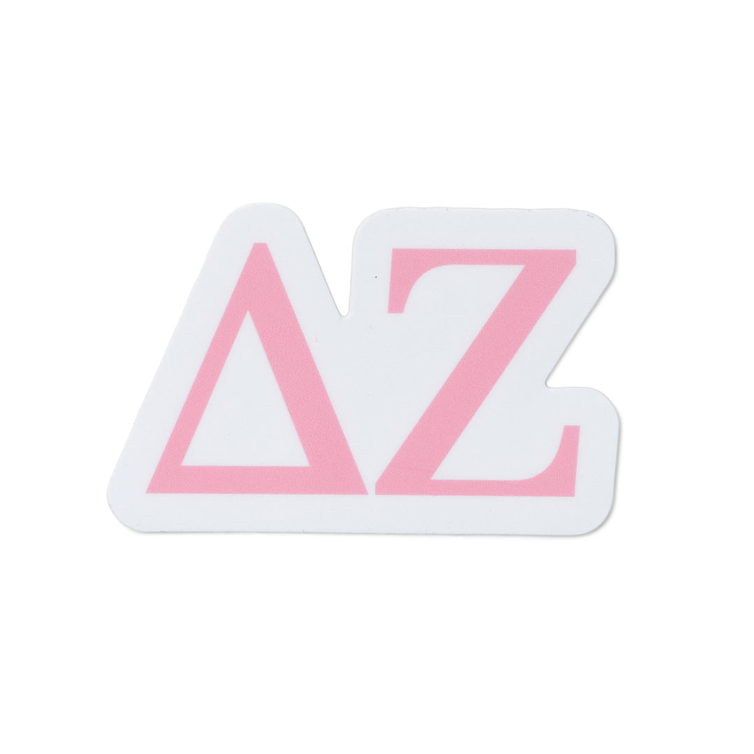 Pink Greek Letter Sorority Sticker