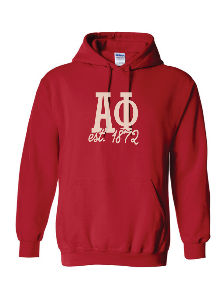 Bold Red Sorority Hoodie