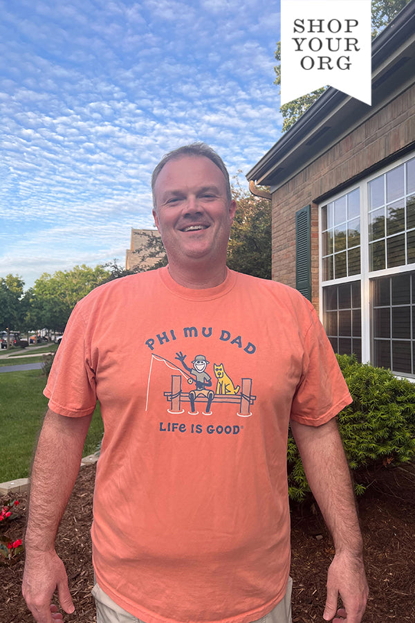 LIFE IS GOOD® Sorority Dad Fishing Tee - 2XL - 3XL