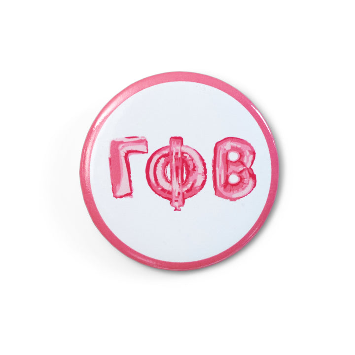 Balloon Greek Letters Sorority Button