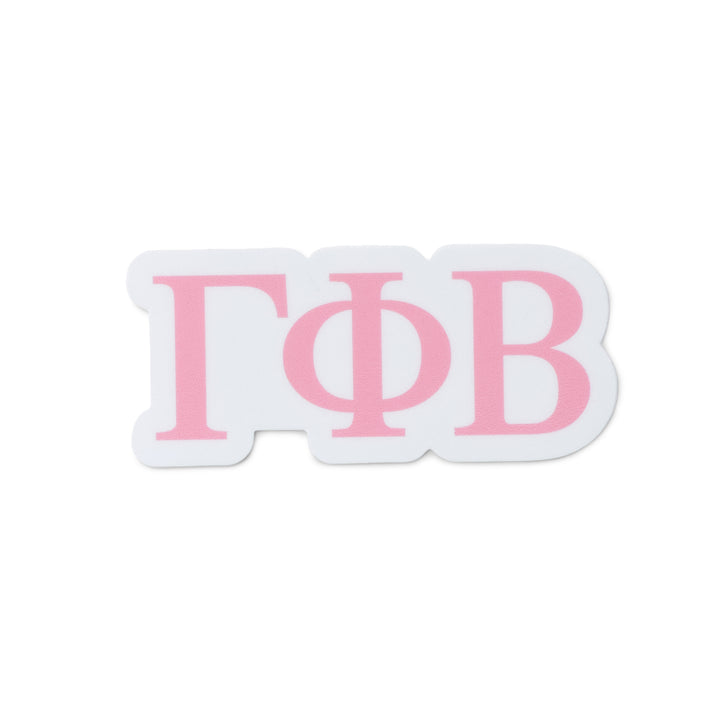 Pink Greek Letter Sorority Sticker