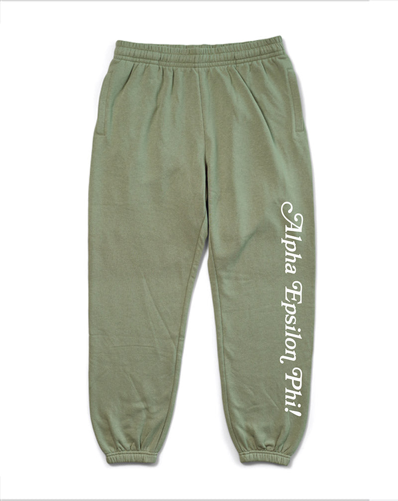 I Love You Sage Matching Set Sorority Joggers