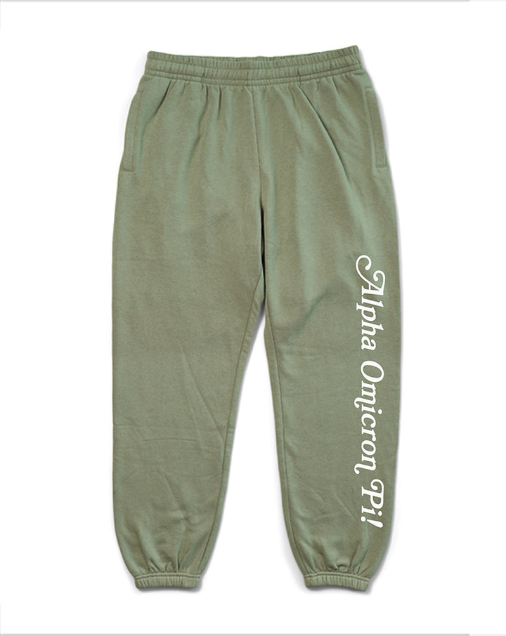 I Love You Sage Matching Set Sorority Joggers