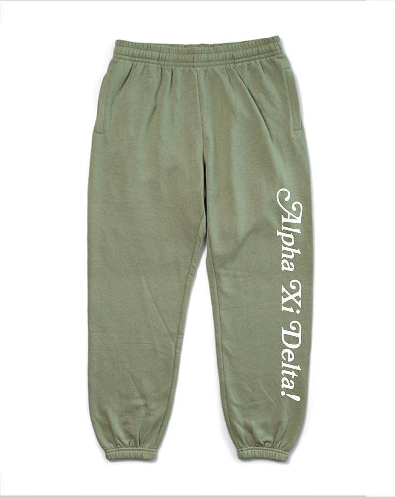 I Love You Sage Matching Set Sorority Joggers