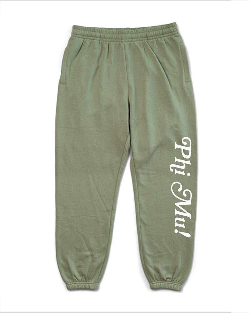 I Love You Sage Matching Set Sorority Joggers