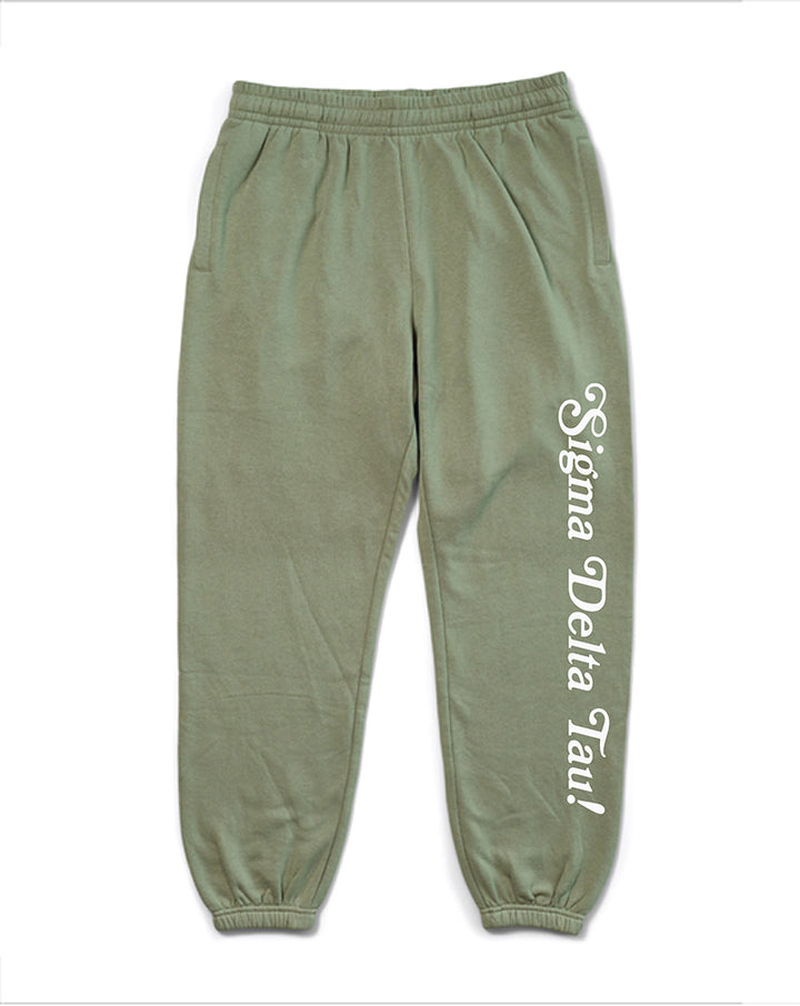 I Love You Sage Matching Set Sorority Joggers