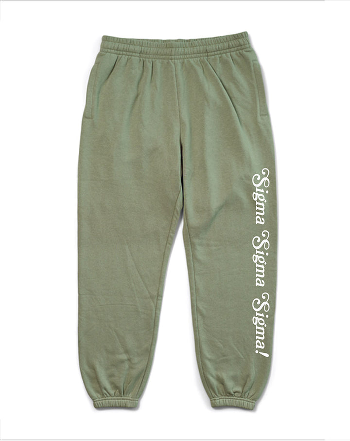 I Love You Sage Matching Set Sorority Joggers