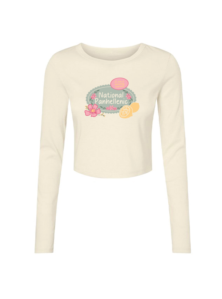 National Panhellenic Conference Stamp Long Sleeve Baby Tee