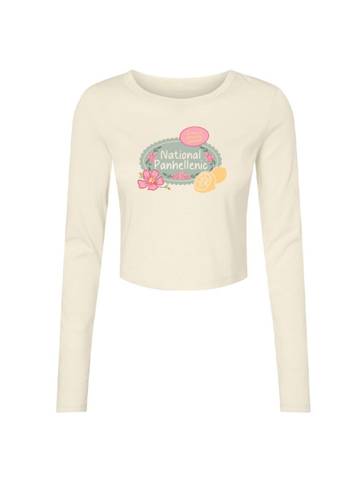 National Panhellenic Conference Stamp Long Sleeve Baby Tee