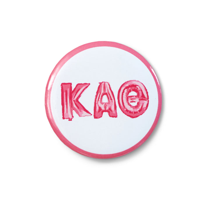 Balloon Greek Letters Sorority Button